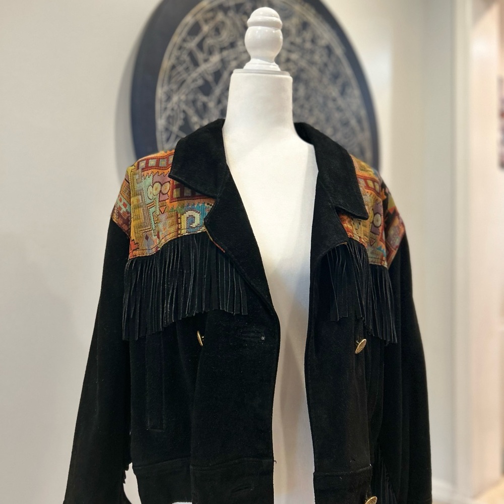 Vintage Western Suede Jacket - Picture 2 of 9